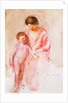 Woman with a Nude Boy at her Side by Mary Stevenson Cassatt