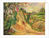 Hill with a Man on the Road by Chaim Soutine