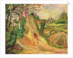 Hill with a Man on the Road by Chaim Soutine