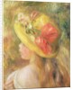 Head of a Girl with a Hat, 1893 by Pierre Auguste Renoir