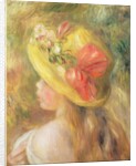 Head of a Girl with a Hat, 1893 by Pierre Auguste Renoir