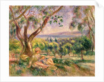 Woman and Child under a Tree, c.1910 by Pierre Auguste Renoir