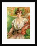 Misia Sert with a Lap Dog, c.1906 by Pierre Auguste Renoir