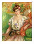 Misia Sert with a Lap Dog, c.1906 by Pierre Auguste Renoir