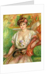 Misia Sert with a Lap Dog, c.1906 by Pierre Auguste Renoir