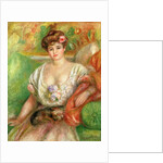 Misia Sert with a Lap Dog, c.1906 by Pierre Auguste Renoir