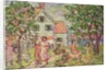 Beach and Two Houses, 1916-18 by Maurice Brazil Prendergast