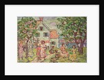 Beach and Two Houses, 1916-18 by Maurice Brazil Prendergast