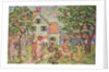Beach and Two Houses, 1916-18 by Maurice Brazil Prendergast