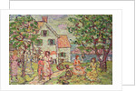 Beach and Two Houses, 1916-18 by Maurice Brazil Prendergast