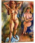 Two Nudes: One Standing, One Sitting, 1913 by Jules Pascin