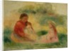 Woman with Two Children Sitting on the Ground, 1902-03 by Pierre Auguste Renoir