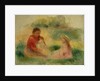 Woman with Two Children Sitting on the Ground, 1902-03 by Pierre Auguste Renoir