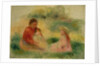 Woman with Two Children Sitting on the Ground, 1902-03 by Pierre Auguste Renoir