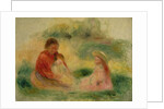 Woman with Two Children Sitting on the Ground, 1902-03 by Pierre Auguste Renoir
