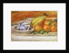 Fruit with Cup and Saucer, c.1913 by Pierre Auguste Renoir
