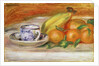 Fruit with Cup and Saucer, c.1913 by Pierre Auguste Renoir
