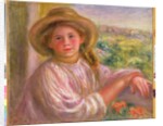 Girl on a Balcony at Cagnes, 1911 by Pierre Auguste Renoir