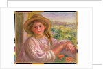 Girl on a Balcony at Cagnes, 1911 by Pierre Auguste Renoir
