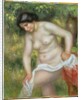Bather Drying Herself with a White Cloth by Pierre Auguste Renoir