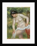 Bather Drying Herself with a White Cloth by Pierre Auguste Renoir