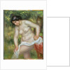 Bather Drying Herself with a White Cloth by Pierre Auguste Renoir