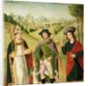 Three Saints: Bishop Saint, St. Roch and St. Sebastian, c.1460-80 by French School