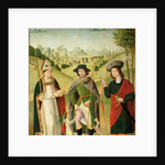 Three Saints: Bishop Saint, St. Roch and St. Sebastian, c.1460-80 by French School