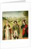 Three Saints: Bishop Saint, St. Roch and St. Sebastian, c.1460-80 by French School