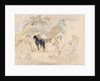 Figures and Two Horses in a Landscape, 1921 by Jules Pascin
