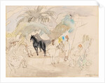 Figures and Two Horses in a Landscape, 1921 by Jules Pascin