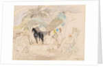 Figures and Two Horses in a Landscape, 1921 by Jules Pascin