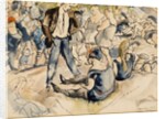 Figures on Beach, Coney Island, 1917 by Jules Pascin