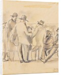 Group of Men, New York, 1918 by Jules Pascin