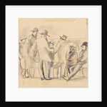 Group of Men, New York, 1918 by Jules Pascin