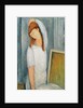 Portrait of Jeanne Hebuterne with her Left Arm Behind her Head by Amedeo Modigliani
