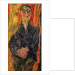 Man in Blue, with a Yellow and Red Background by Chaim Soutine