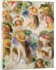 Study of Girls Wearing Hats by Pierre Auguste Renoir