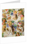 Study of Girls Wearing Hats by Pierre Auguste Renoir