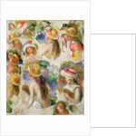 Study of Girls Wearing Hats by Pierre Auguste Renoir