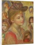 Studies of Girls' Heads, 1893 by Pierre Auguste Renoir