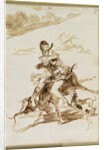 Dogs Attacking a Man on a Mule by Francisco Jose de Goya y Lucientes