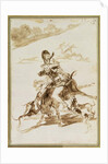 Dogs Attacking a Man on a Mule by Francisco Jose de Goya y Lucientes