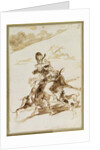 Dogs Attacking a Man on a Mule by Francisco Jose de Goya y Lucientes