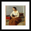 Seated Woman in Brown Skirt by Jean Baptiste Camille Corot