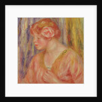 Red Headed Woman with Roses in her Hair by Pierre Auguste Renoir
