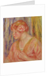 Red Headed Woman with Roses in her Hair by Pierre Auguste Renoir