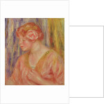 Red Headed Woman with Roses in her Hair by Pierre Auguste Renoir