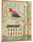 House and Bird in a Tree by School American