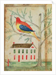 House and Bird in a Tree by School American